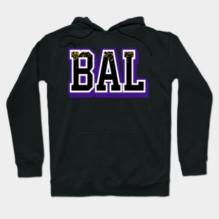 Baltimore Football Retro Sports Letters Hoodie